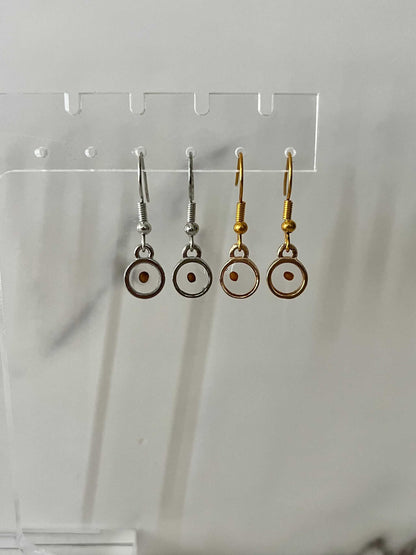 Mustard Seed Faith Earrings with gold or silver hooks, symbol of faith