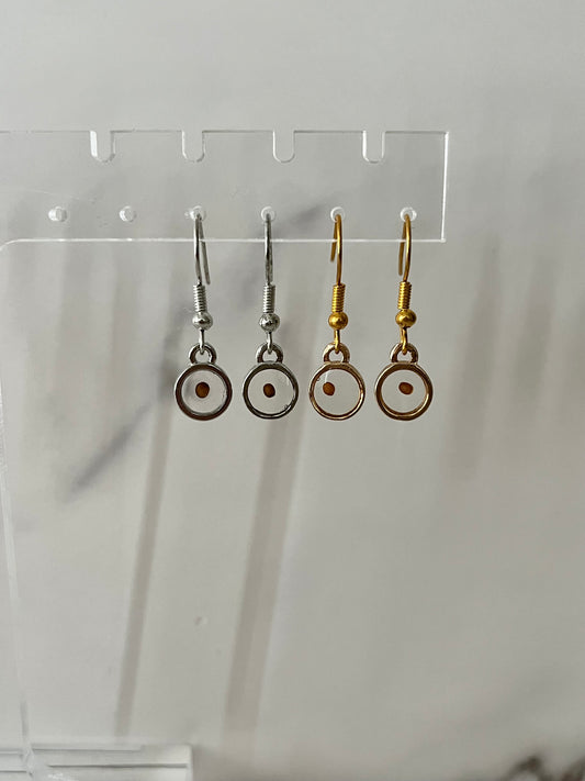 Mustard seed faith gold or silver hook earrings