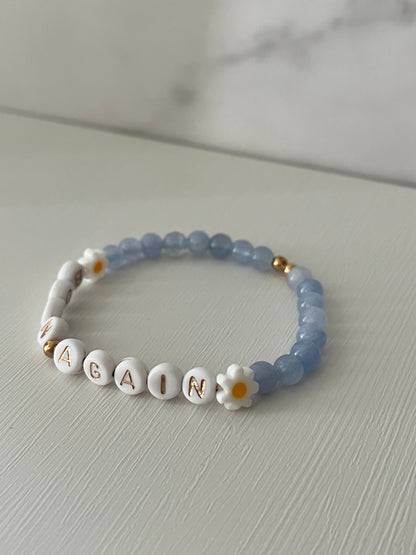 Sky Blue Born Again Beaded Bracelet