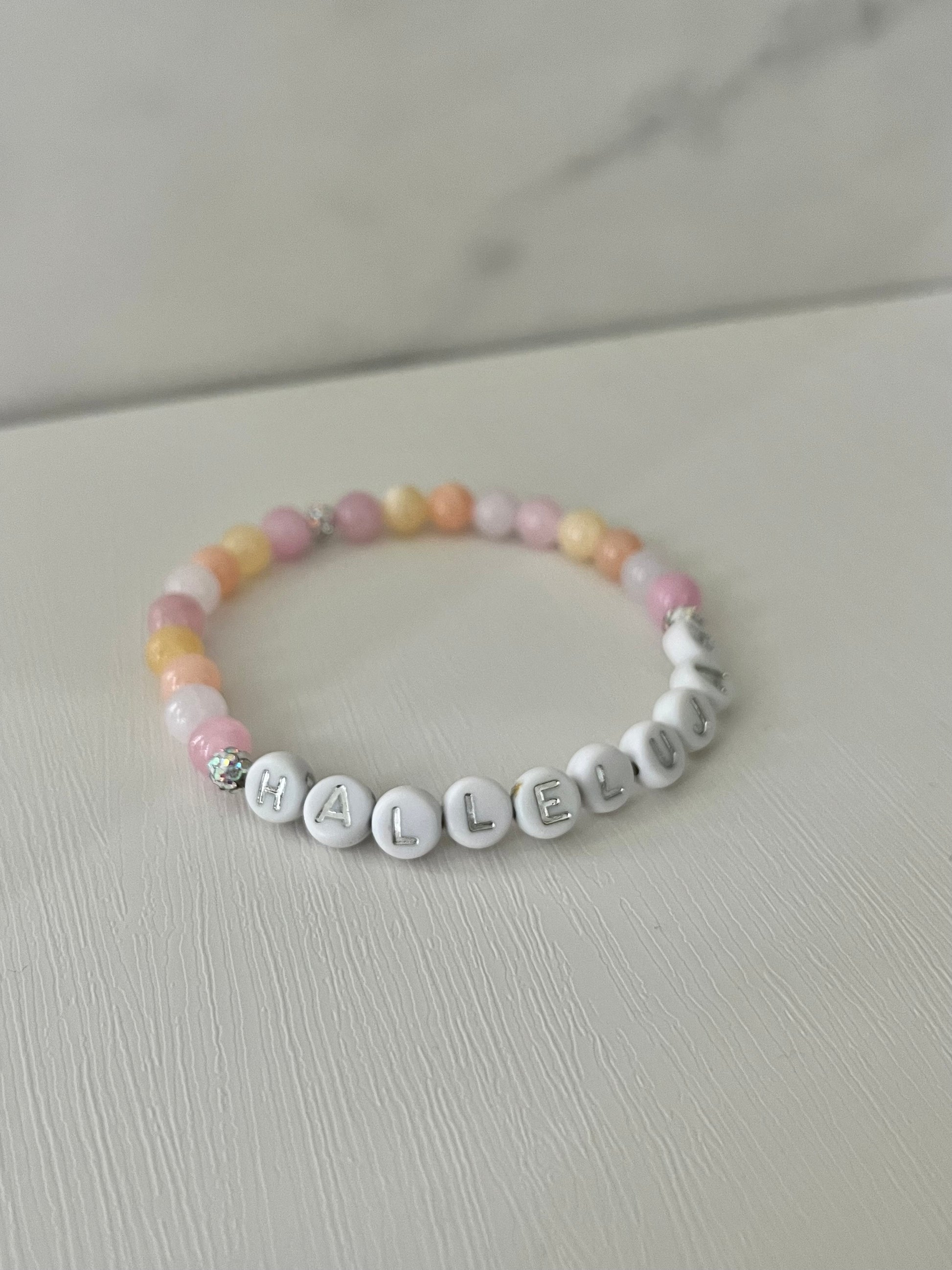 HALLELUJAH multicolored jade bracelet with sequined beads