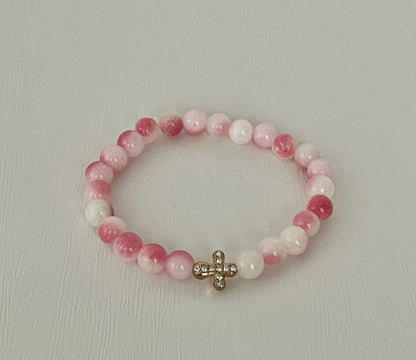 Cross beaded bracelets multiple designs and colors