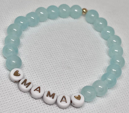 💖MAMA💖 glass or floral multiple colored beaded bracelets