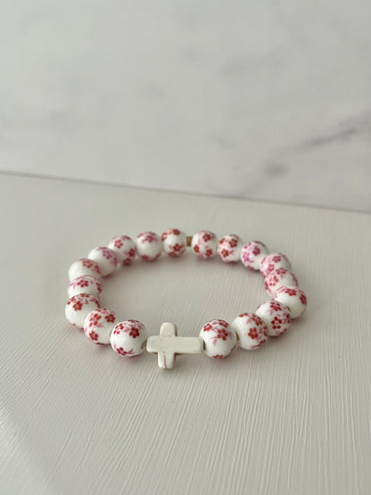 Cross beaded bracelets multiple designs and colors