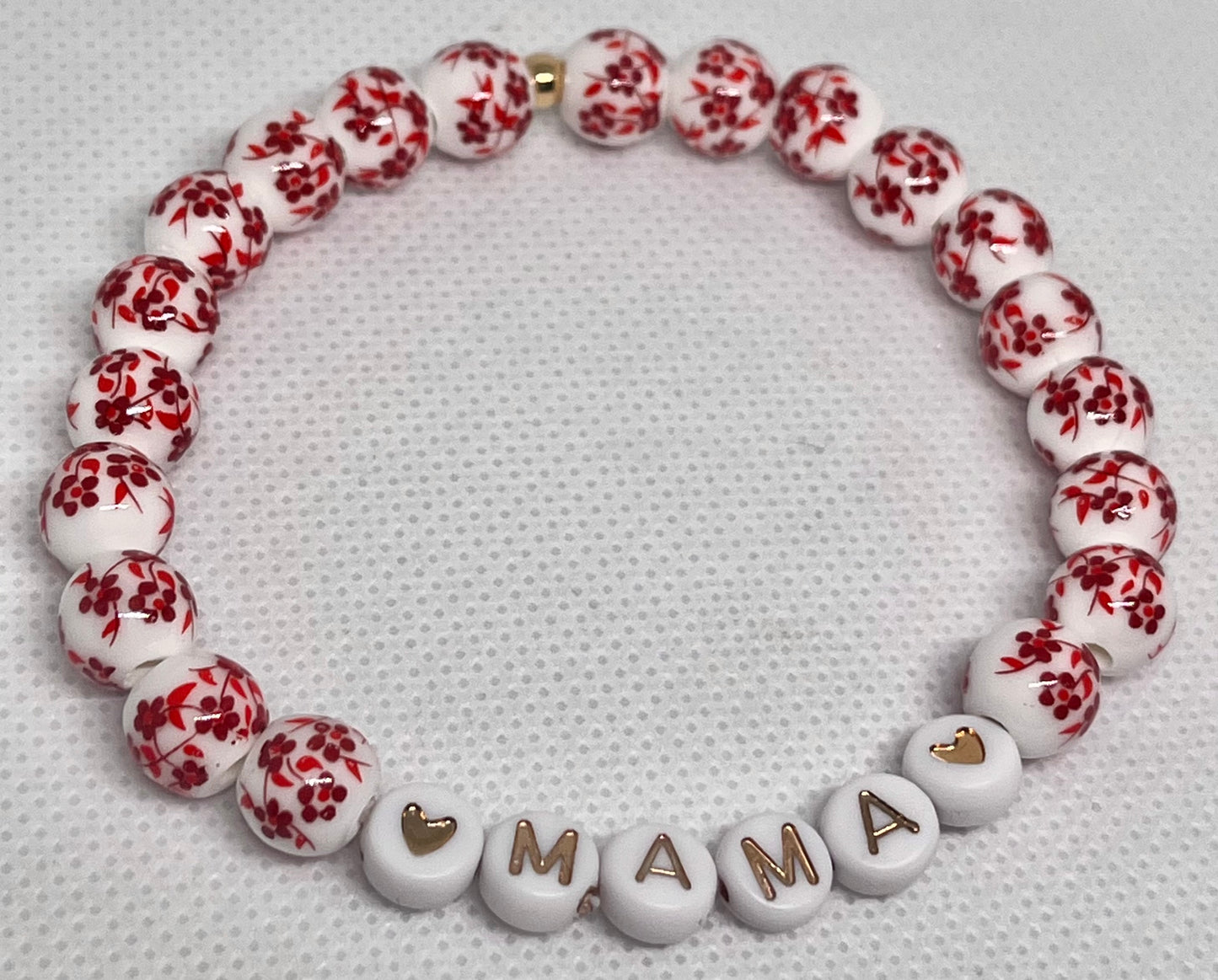 💖MAMA💖 glass or floral multiple colored beaded bracelets