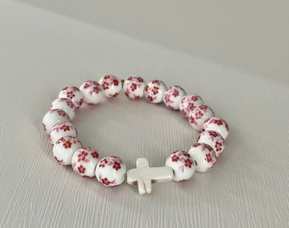 Cross beaded bracelets multiple designs and colors